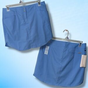 NWT Adidas Essentials Light Blue Athletic Performance Golf / Tennis Mini Skort